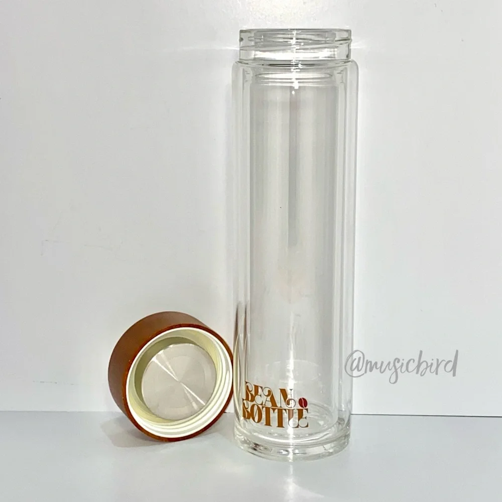 Blush Pink Bean Bottle  Double Wall Insulated Reusable Bottle